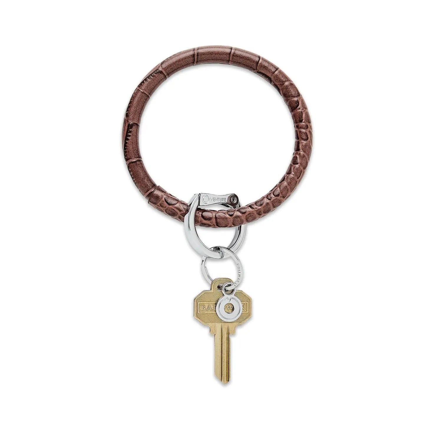 Oventure Big O Leather Key Ring - Cherry on Top Croc